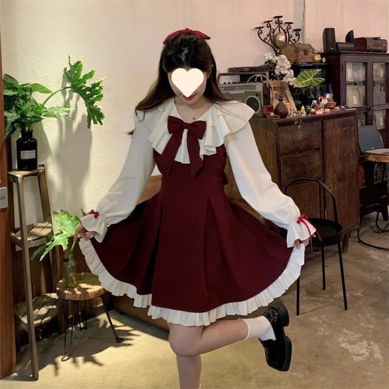 Set Dress Korea Baru 2025, Man - Korean Style A Line Shirt Dress ulasan dan harga